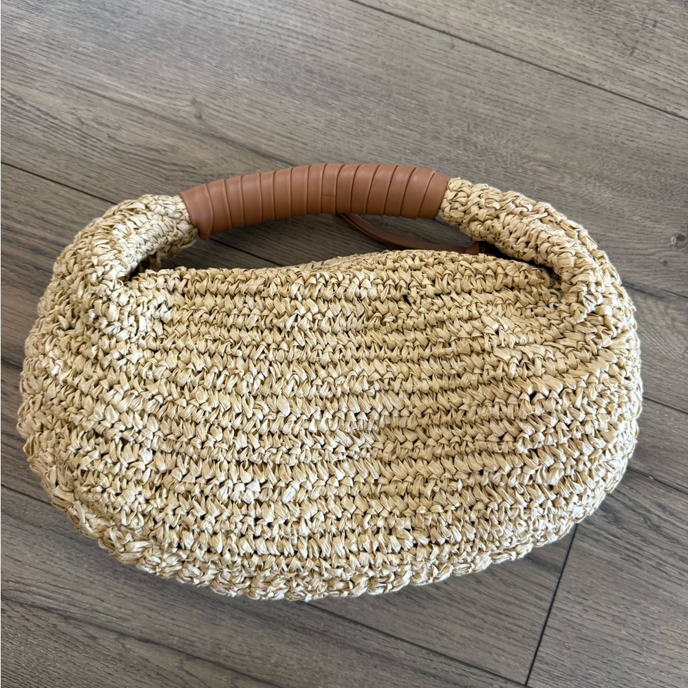 Cleobella Tan Woven Hobo Bag - Picture 3 of 5